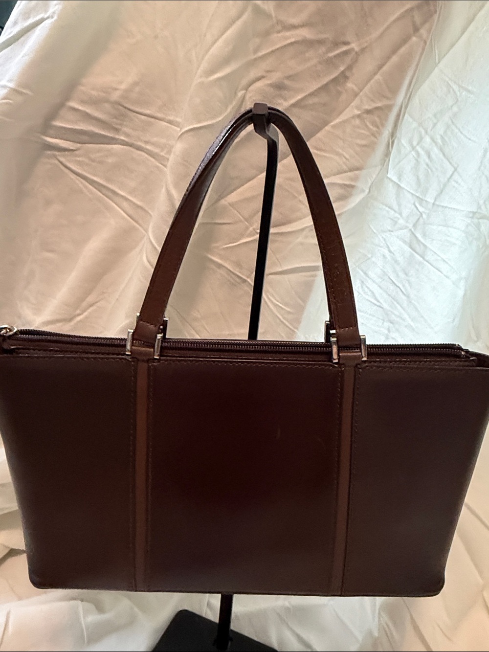 Burberry Brown Leather Shoulder Bag - Picture 3 of 8